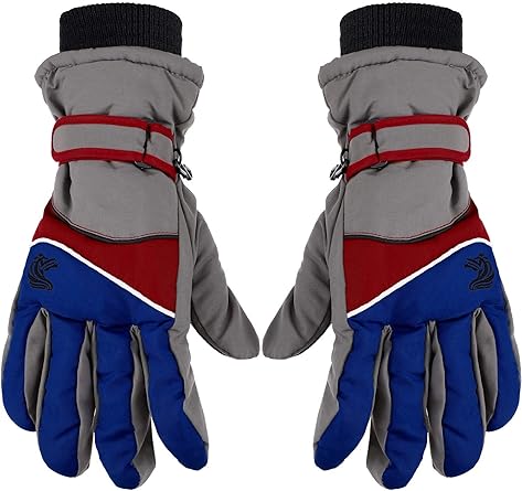 Amazon Com Boao Men S Winter Warm Ski Gloves Waterproof Snowboard Gloves Cotton Windproof Thermal Gloves For Winter Outdoor Activities Color Set 1 Clothing