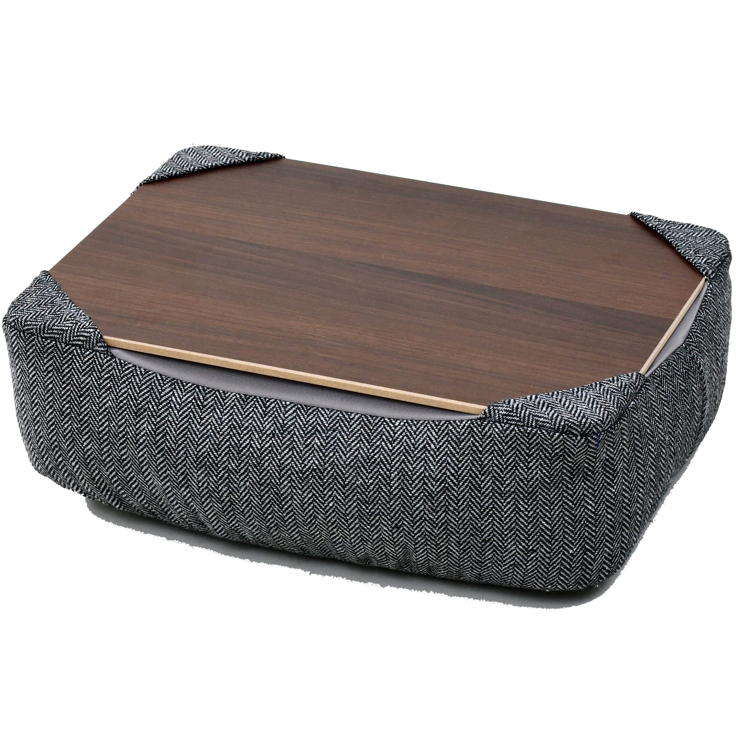 山善(YAMAZEN) ビーズクッション (膝上) 天板取り外し可能 カバー洗える ビーズ補充可 専用ケース付クッション PCテーブル ダークグレー AHT-3526M(DGY)商品画像