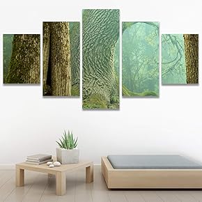 SIGNWIN 5 Panel Canvas Wall Art Modern Art...