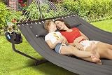 VITA5 Hammock Stand with Side Table Two Person 200 kg Dark Grey view 3