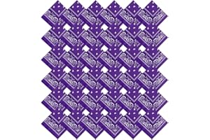 36 Pack Bandanas for Women Men Cowboy Bandana Handkerchief Headband Face Mask Bulk for Party Costume