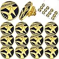 Dingion 12 Pcs Employee of the Month Lapel Pin 3/4 Inch Employee Enamel Pin Staff of the Monthly Recognition to Reward Any Staff the Monthly