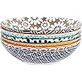 Certified International Chelsea All Purpose Porcelain Bowls, Set of 6, Multicolor, 32 ounces