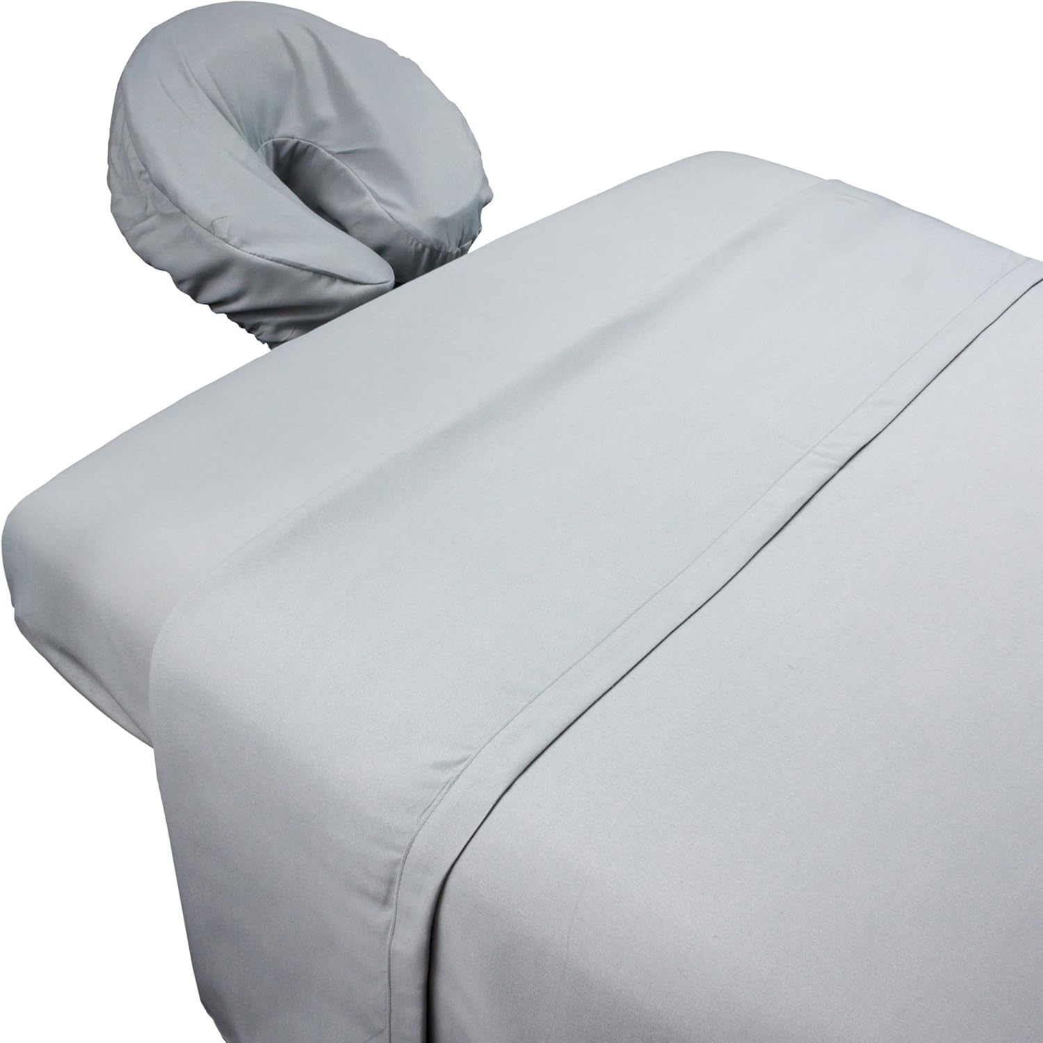 Tranquility Microfiber Massage Sheet Sets by Body Linen - Lightweight, Long-Lasting Microfiber Massage Table Sheet Set - Stain-Resistant, Soft and No Pilling {Mirage Gray}: Health & Personal Care