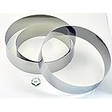 NewlineNY Stainless Steel 3 Sizes Round Molding Plating Forming Cake Mousse Rings, Set of 3
