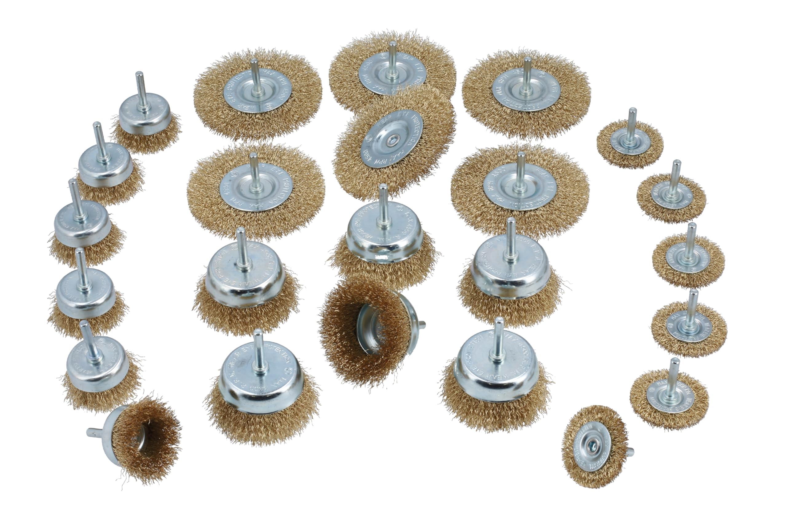 Laser 8862 Wire Brush Assortment 24pc