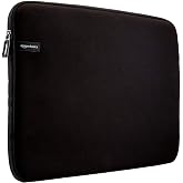 Amazon Basics 17.3-inch Laptop Sleeve, Protective Carrying Case with Zipper for Computer Protection, Black