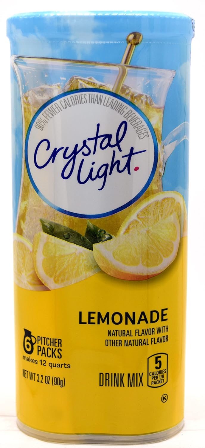 Crystal Light Lemonade Drink Mix, 12Quart Canister (Pack