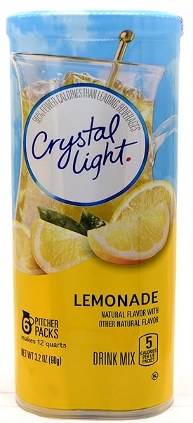CRYSTAL LIGHT LEMONADE DRINK MIX, 12-QUART CANISTER (PACK OF 9)