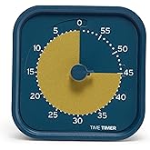 Time Timer MOD - Home Edition - Individual Sized 60 Minute Visual Countdown Timer for ADHD, Adults, Students, and Pomodoro with Silent Operation (Metallic Midnight)