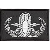 EOD Explosive Ordnance Disposal Patch [Black and White]