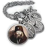 St. John Maximovitch Keychain, Necklace or Clip, Patron Saint Confirmation Gift