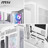 MSI MAG PANO 100R PZ White ATX PC Case with USB 20Gbps Type-C view 7