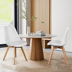 Sweetcrispy Dining Chairs Set of 4, Kitchen Room PU