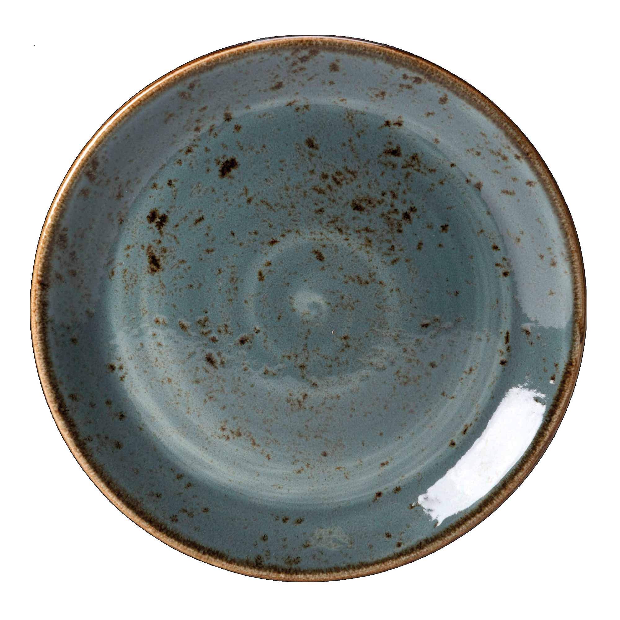Steelite Craft Coupe Plate Blue 8" / 20.25cm - Set of 6 - Vitrified Crockery, Plates, Tableware