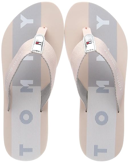 Tommy Hilfiger Damen Flat Beach Sandal Flag Print Zehentrenner
