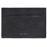 TUMI - Nassau Slim Card Case - Slim Wallet Card Holder for Men & Women - Thin Wallet - Soft Nappa Leather Material - Embossed Black