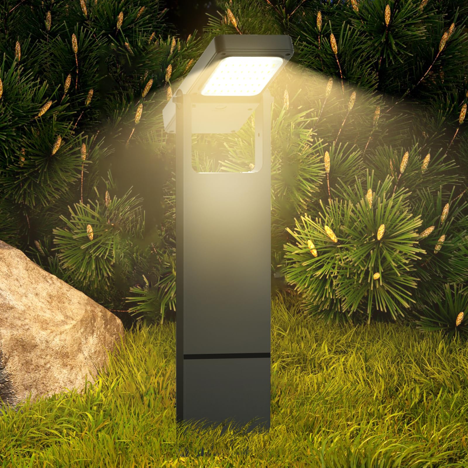 2/4/6pcs Solar Outdoor Spotlights Ip65, 9 Lighting Rgb, Color Changing Solar Landscape Spotlights, 63 Led Landscape Spotlights Warm Yard Lights - Perfect Halloween Christmas Decorations - Patio, Lawn & Garden