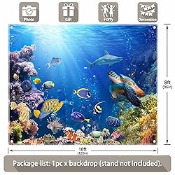Swepuck 10x8ft Under The Sea Photography Backdrop
