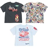 Hot Wheels Boys' 3-Pack Short Sleeve Tees Toddler to Big Kid