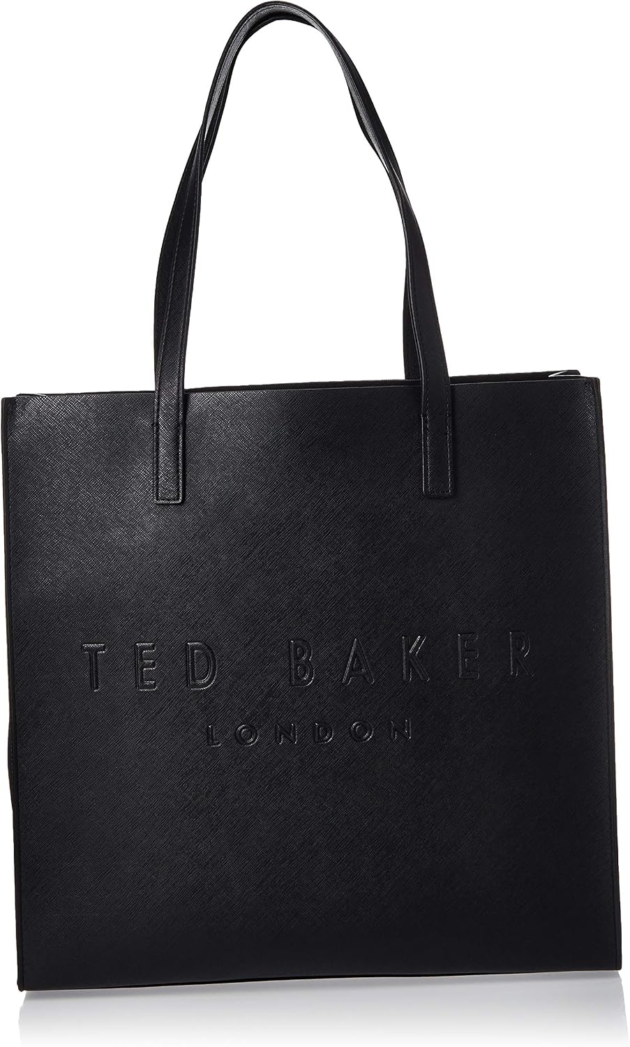 Ted Baker Womens Soocon Crosshatch Large Handbag Bags and Wallets Black One Size