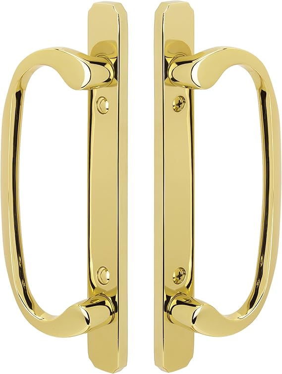 Embassy Solid Brass Full Dummy Handle Set for Sliding Glass and Patio