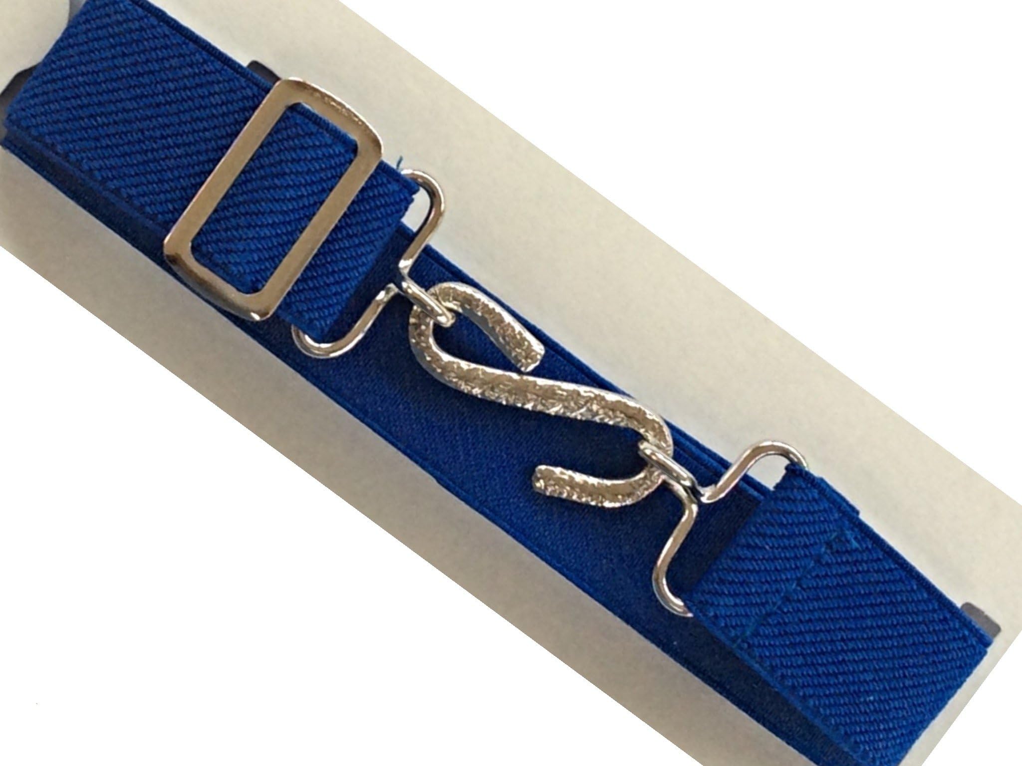 Elastic kids snake belt - 1" (25MM) Wide elastic belt - Various Colours. (Blue)