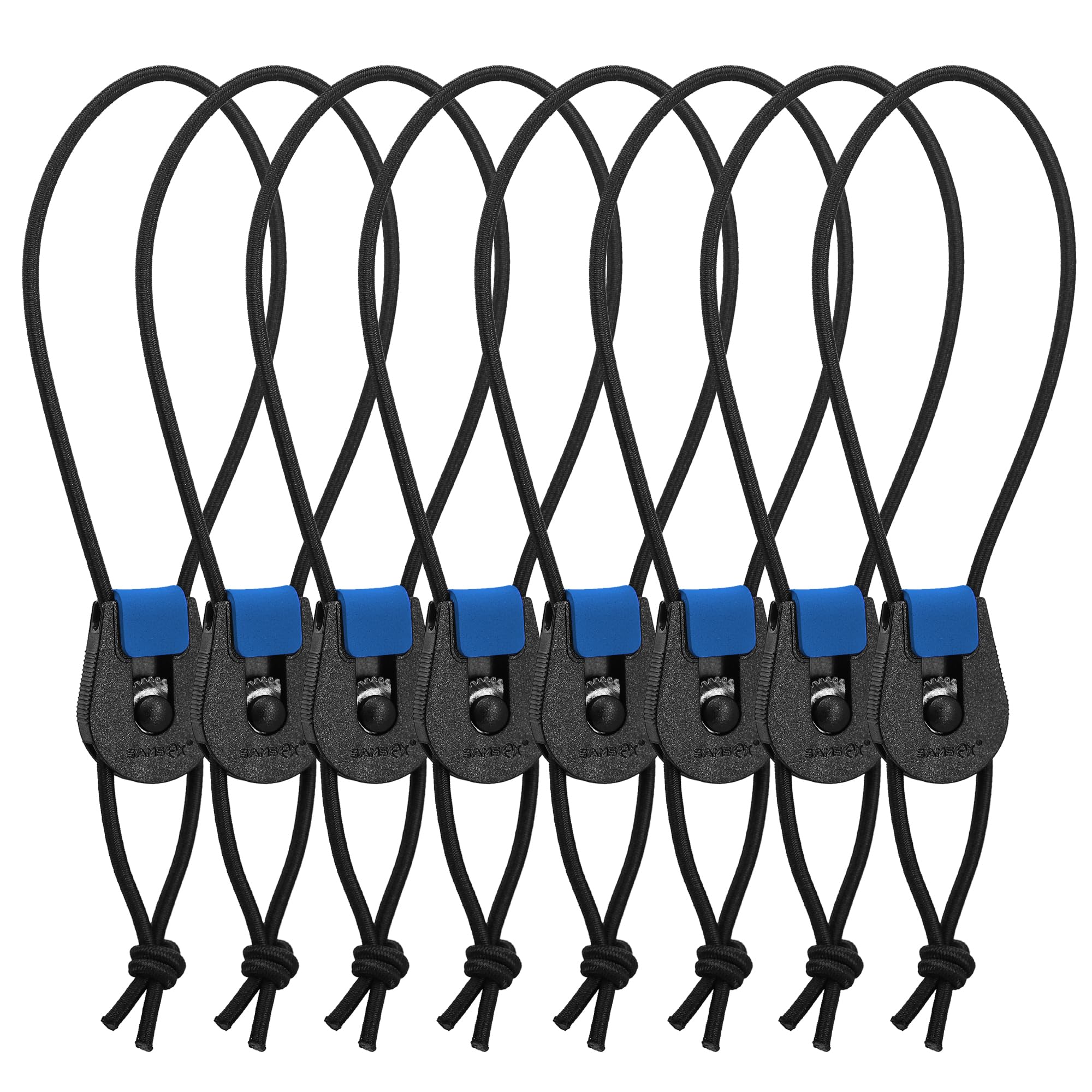 SAMSFX Fishing Quick Rod Ties Leash for Pole Holders Organizer Bunngee Cord Straps (60CM / 23.6", L)