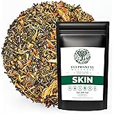 Elephantal Wellness Premium Skin Herbal Tea | Radiance & Clarity Support with Burdock, Dandelion, Calendula & Lavender | Non-GMO, Caffeine-Free, Handmade Loose Leaf Blend, 2oz Loose Leaf, 20 Servings