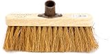Newman and Cole 10 inch Wooden Broom Head with Soft Coco Bristles