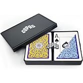 Copag 1546 Neoteric Design 100% Plastic Playing Cards, Poker Size (Standard) Violet/Yellow/Blue (Jumbo Index, 1 Set)