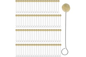 TCP Global Wool Daubers Ball Brush (Pack of 100) - Applicator Tool for Leather Dye, Dying, Staining, Crafting, DIY Crafts Projects, Gluing, Contact Cement, Shoe Shine Polish - Daub, Swab, Wipe, Spread
