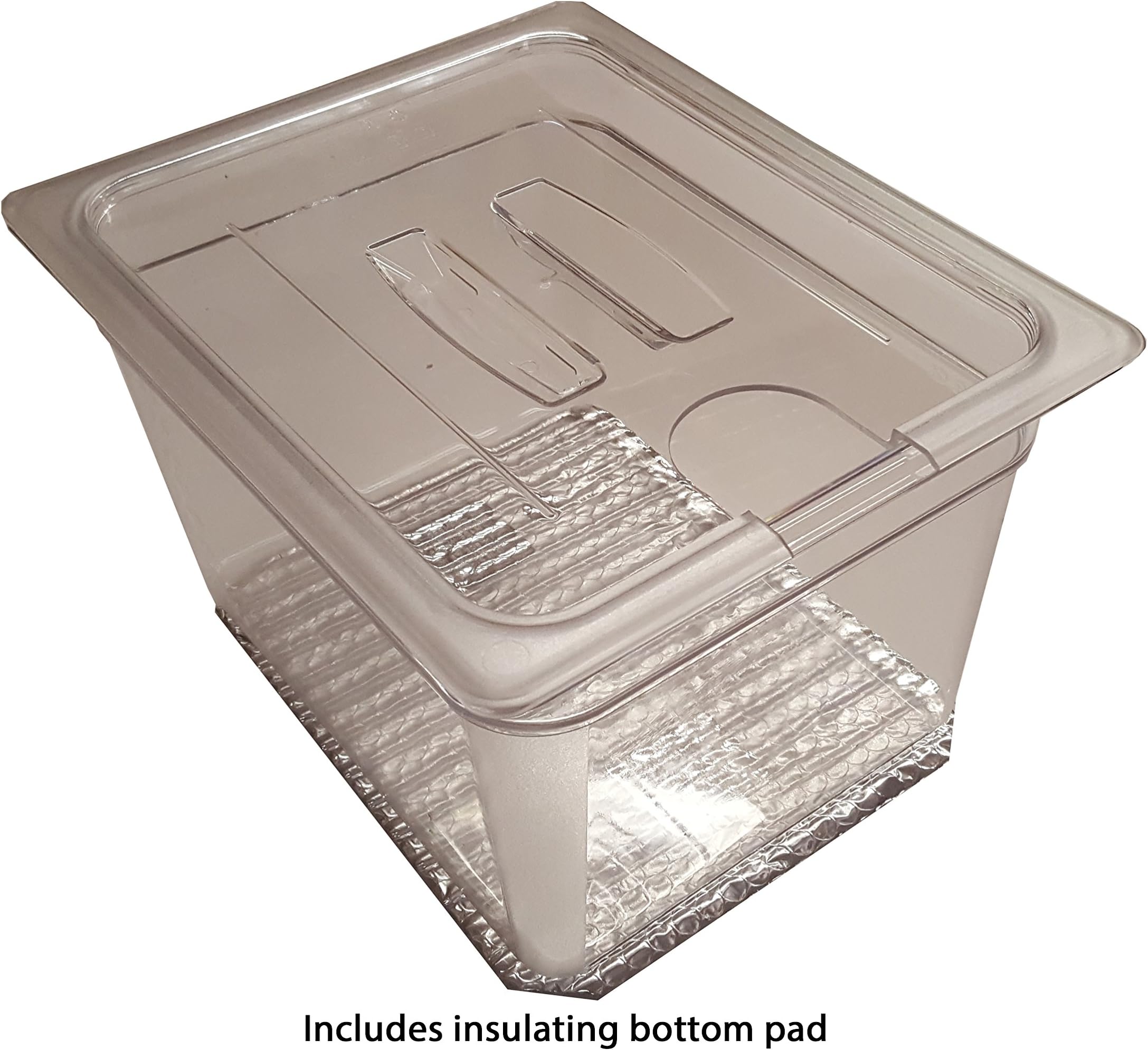 Perfect-SousVide 3PL1 12 qt.(3 gal.) Polycarbonate Pan with Custom Lid for Circulator Sous Vide