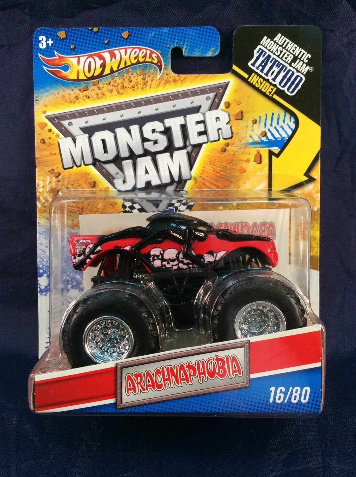 Hot Wheels Monster Jam 2011 ARACHNAPHOBIA 16/80 - TATTOO SERIES - NEW 1:64 ^G#fbhre-h4 8rdsf-tg1302224