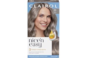 Clairol Nice'n Easy Permanent Hair Dye, 8S Soft Silver Hair Color, Pack of 1