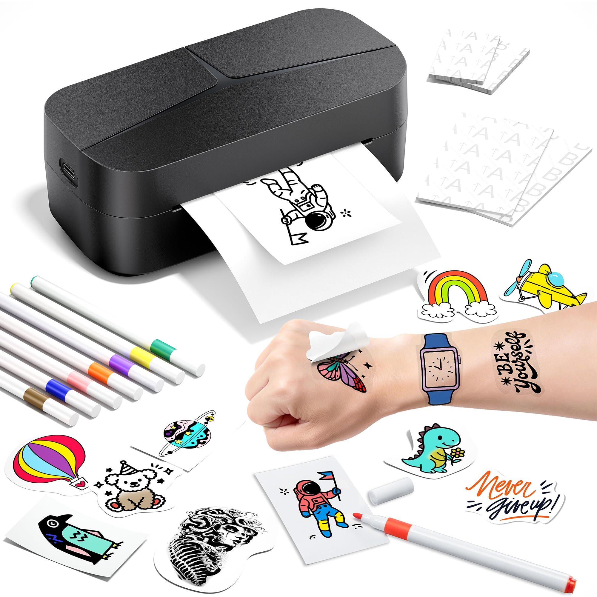 Phomemo Temporary Tattoo Maker,TK32 Tattoo Printer Create Custom