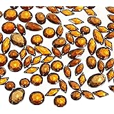 YELARXI Sew on Rhinestones Flatback Crystal Acrylic Gems Diamante, Fit for DIY Crafts Dress Clothes Shoes Bag Decorations - Mixed Shape (200Pcs, Amber)