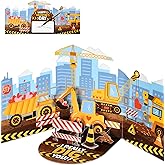 Coralogo I REALLY DIG YOU Card - Pop Up Valentines Cards with Envelope, 3D Construction Vehicle Design, Cute Valentines Gift for Boys, Kids