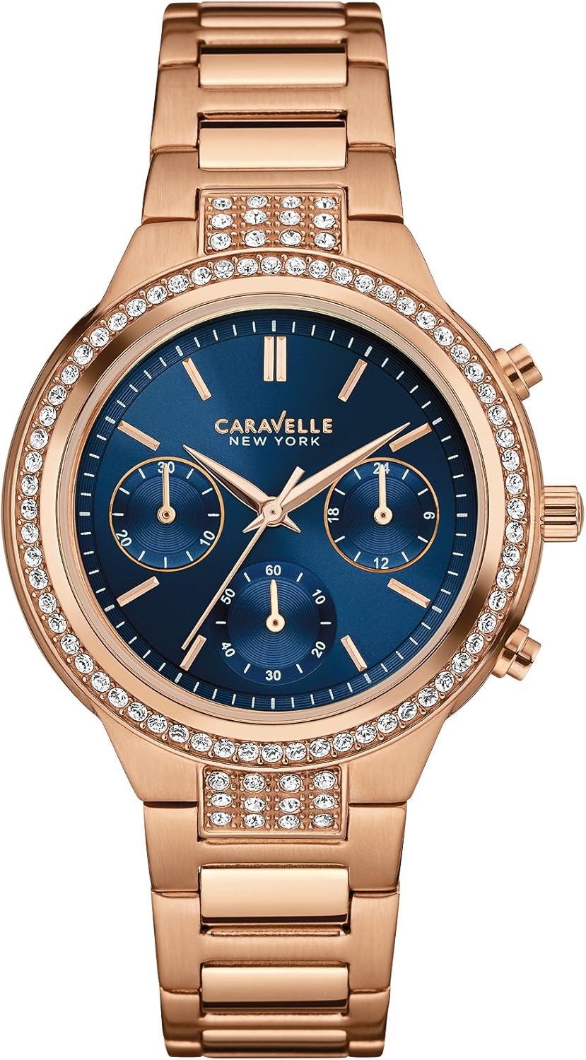 caravelle watch rose gold