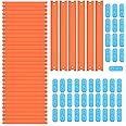 Replacement Track Set Builder Pieces for Hot Wheels Toy Cars 86-Piece Straight Track Set, Connectors Included, 40 Feet of Track