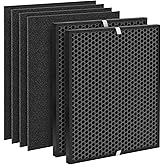 Elnuliros Carbon Replacement Filter Compatible with AD3000 AD3000M AD3000Pro Air Cleaner Purifier, Not for AD3500 Version, Includes 2 VOC Carbon Filters + 4 Pre-filters