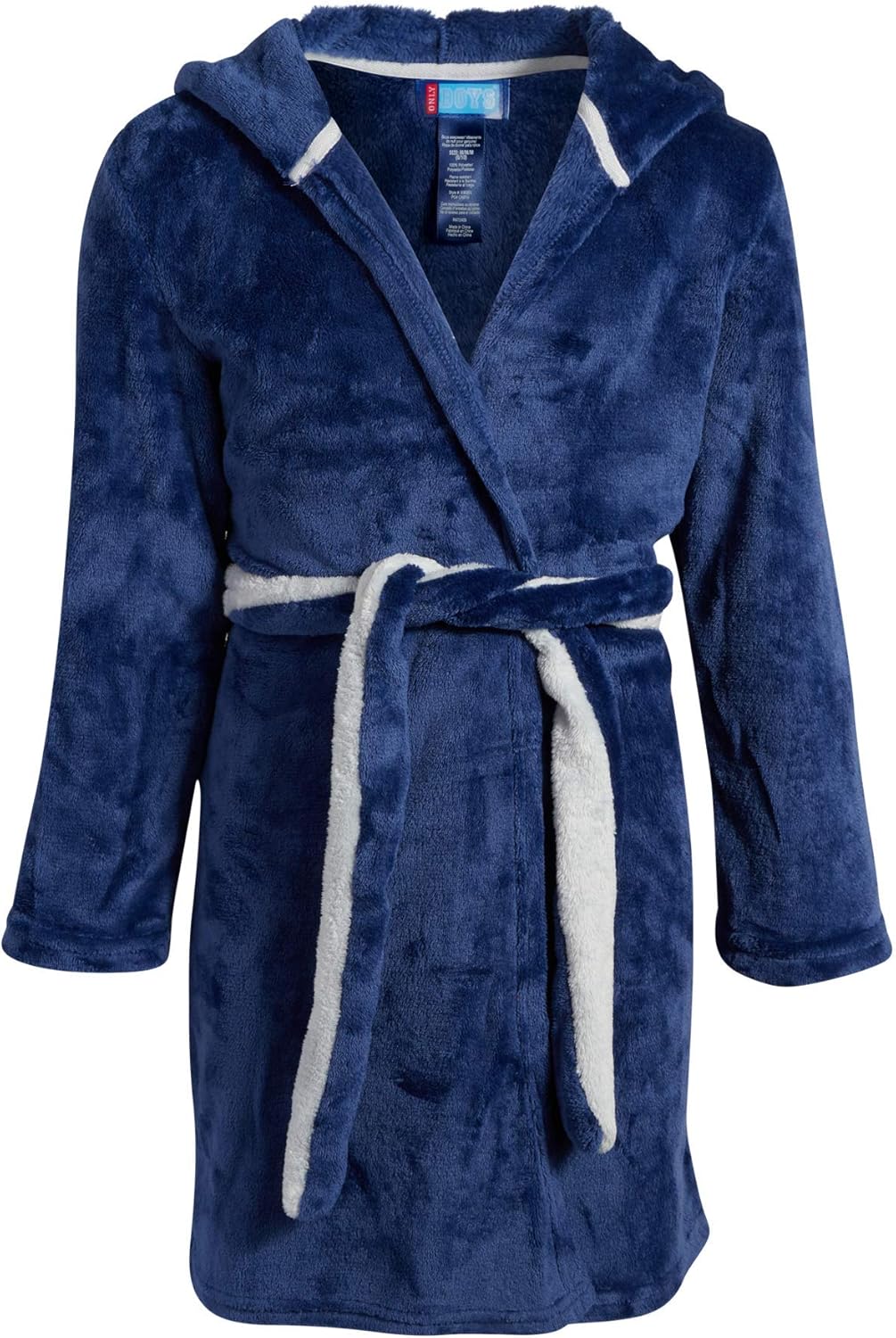 Only Boys Plush Solid Fleece Robe with Character Hood (Toddler/Little Boys/Big Boys): Clothing