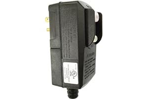 WELLONG GFCI Plug Replacement 15 Amp 3 Prong GFI Waterproof Circuit Breaker UL Listed for Pressure Washer Pool Pump Hair Dryer etc