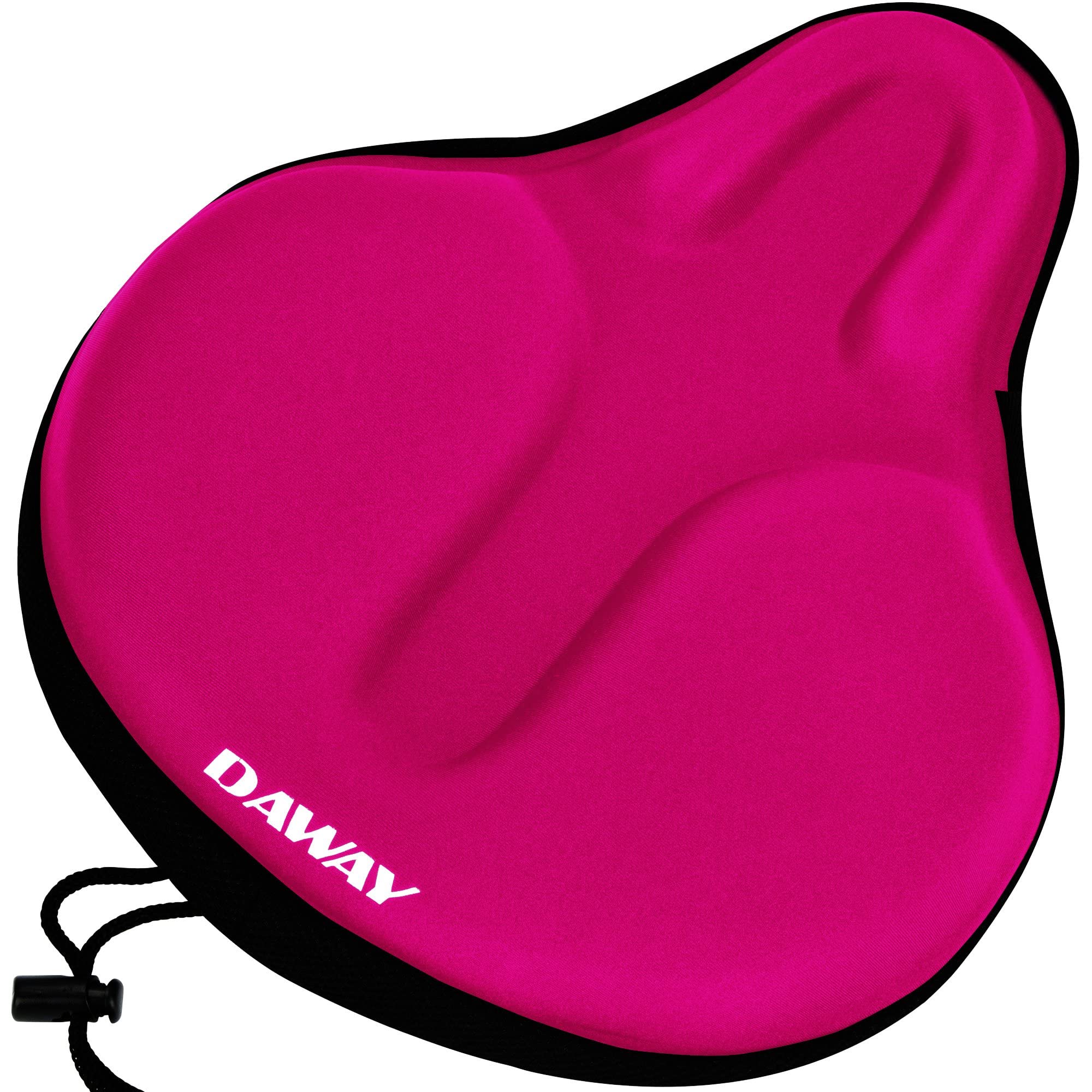Daway C6 Comfortable Bicycle Saddle Cover with Foam Gel Padding, Pink, 30 x 27 x 5cm