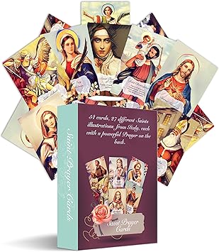 54 Verschiedene Katholischen Heiligen Gebet Heiligen Karten 2 Sets Von 27 Verschiedenen Patron Heiligen Mit Patronage Und Ein Gebet Auf Der Ruckseite Gratis Katholischen E Book Gebete Novenas Rosenkranz Amazon De Burobedarf Schreibwaren