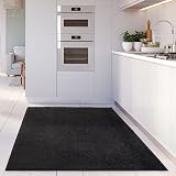 THE RUGS Living Room Rug Shaggy 120x170 cm Black 30 mm Thick view 3