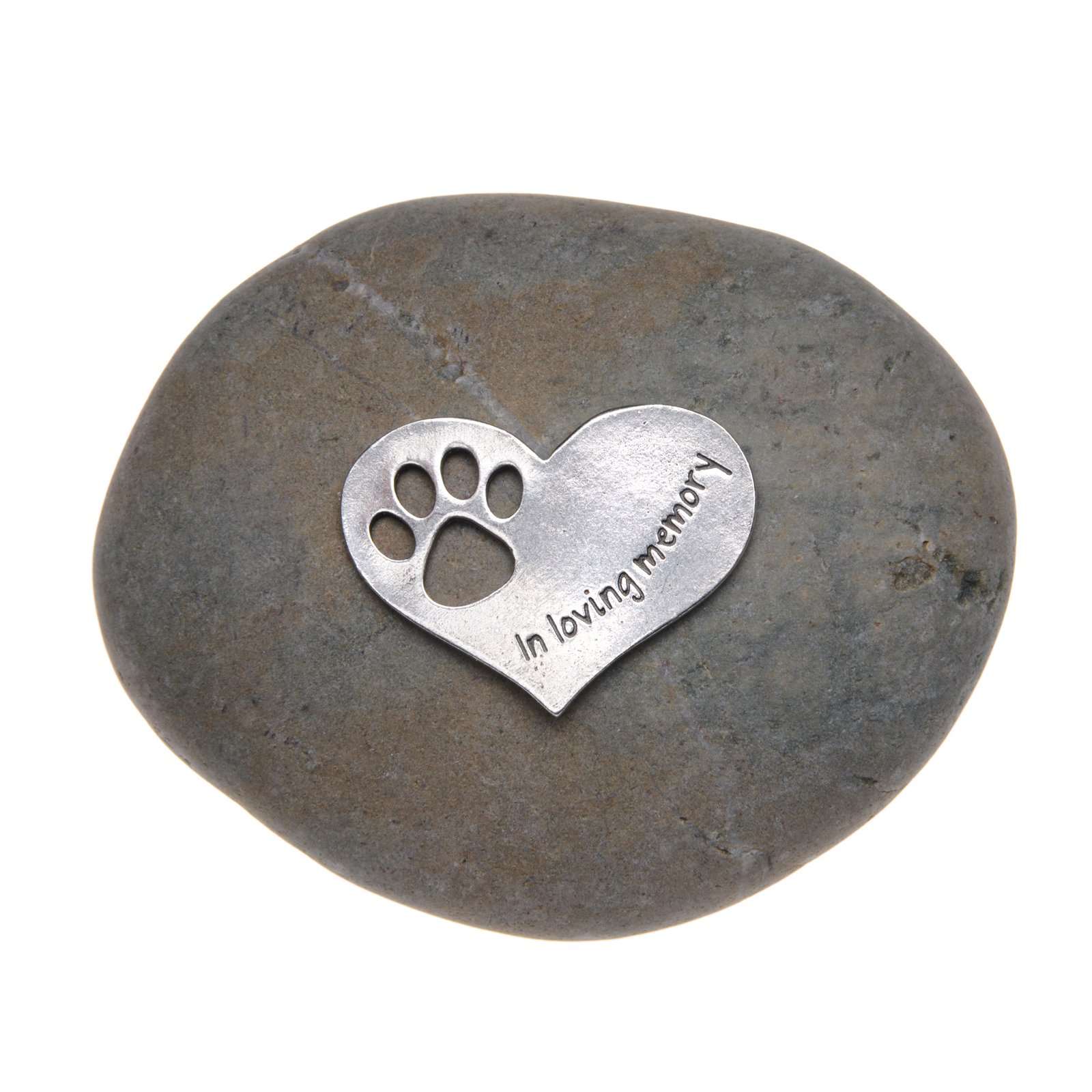 Buy Quotable Cuffs Pet Memorial Gift in Loving Memory Paw Print Stone