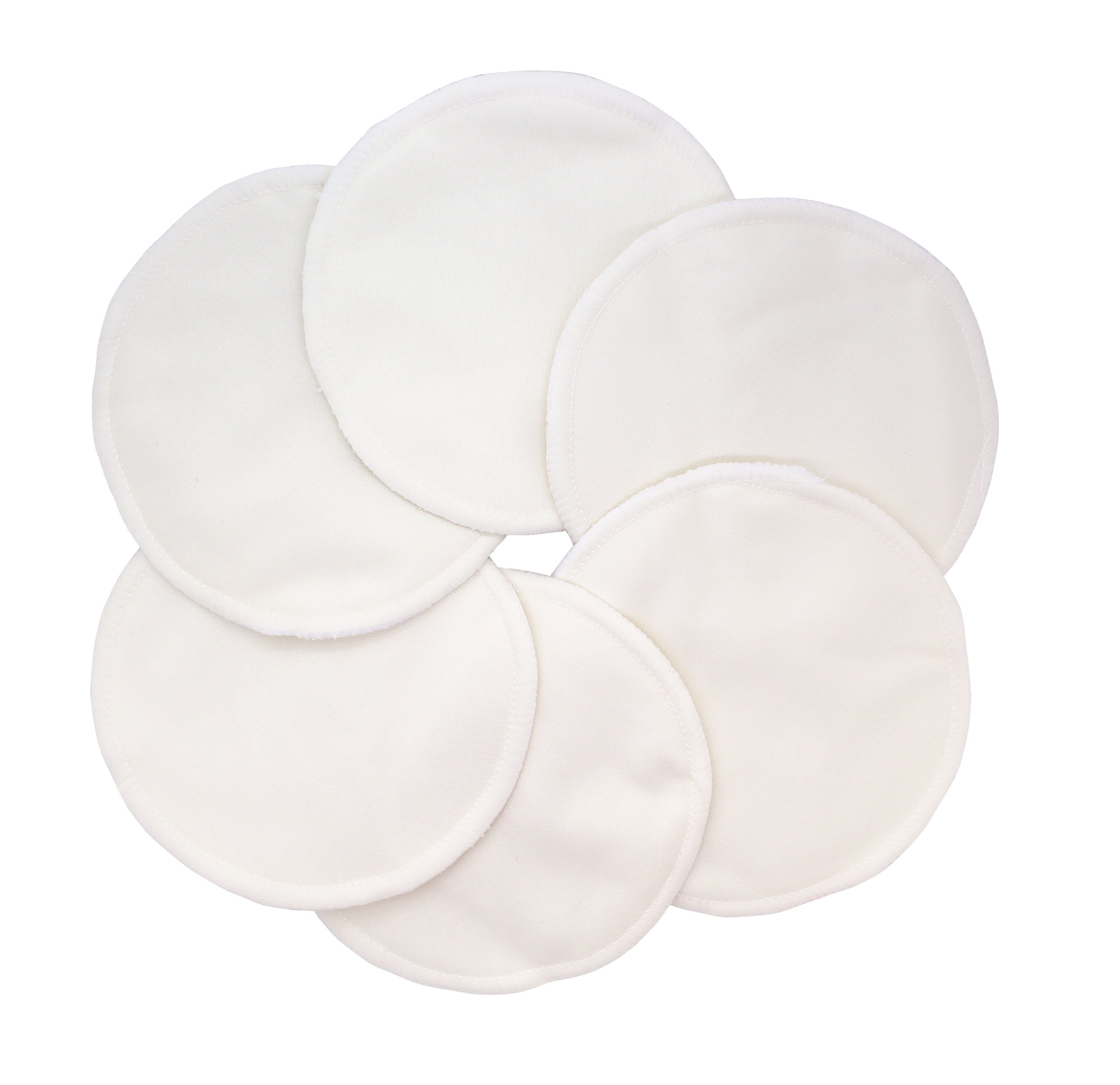 Ana Wiz Washable Natural Bamboo Breast Pads (Pack of 12, Natural)