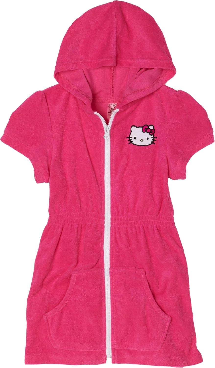 Hello Kitty Big Girls' Zip Front Terry Coverup Fashion