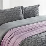 Bedsure Fleece Throw Blanket 130x150 cm Soft Purple 100% Microfibre view 7
